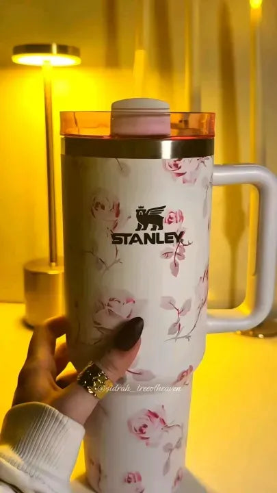 Stanley x Barbie  Floral Quencher Tumbler with Straw (40oz)