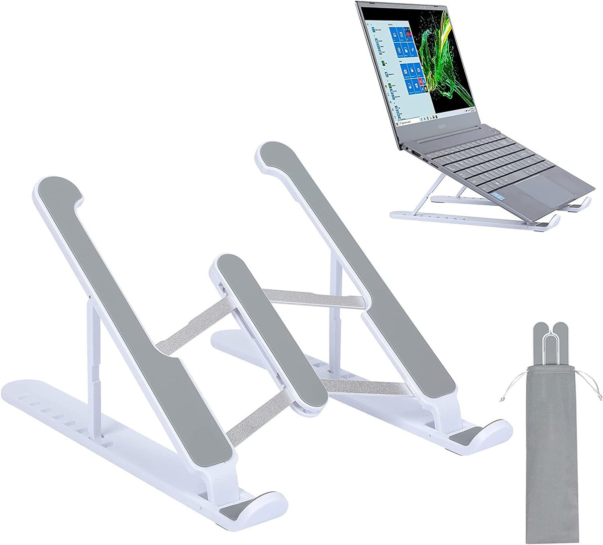 Foldable laptop stand for bed