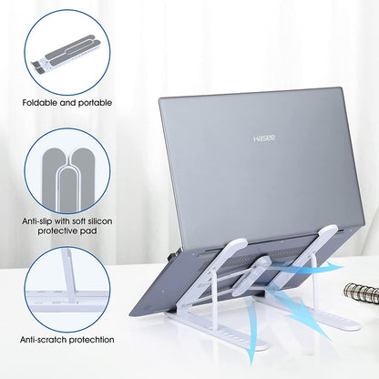 Foldable laptop stand for bed