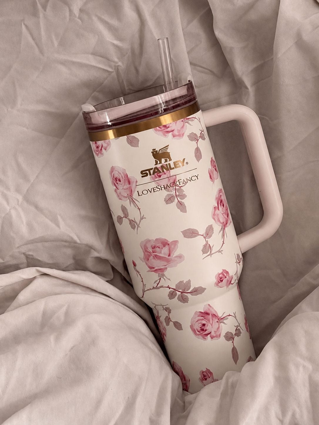Stanley x Barbie  Floral Quencher Tumbler with Straw (40oz)