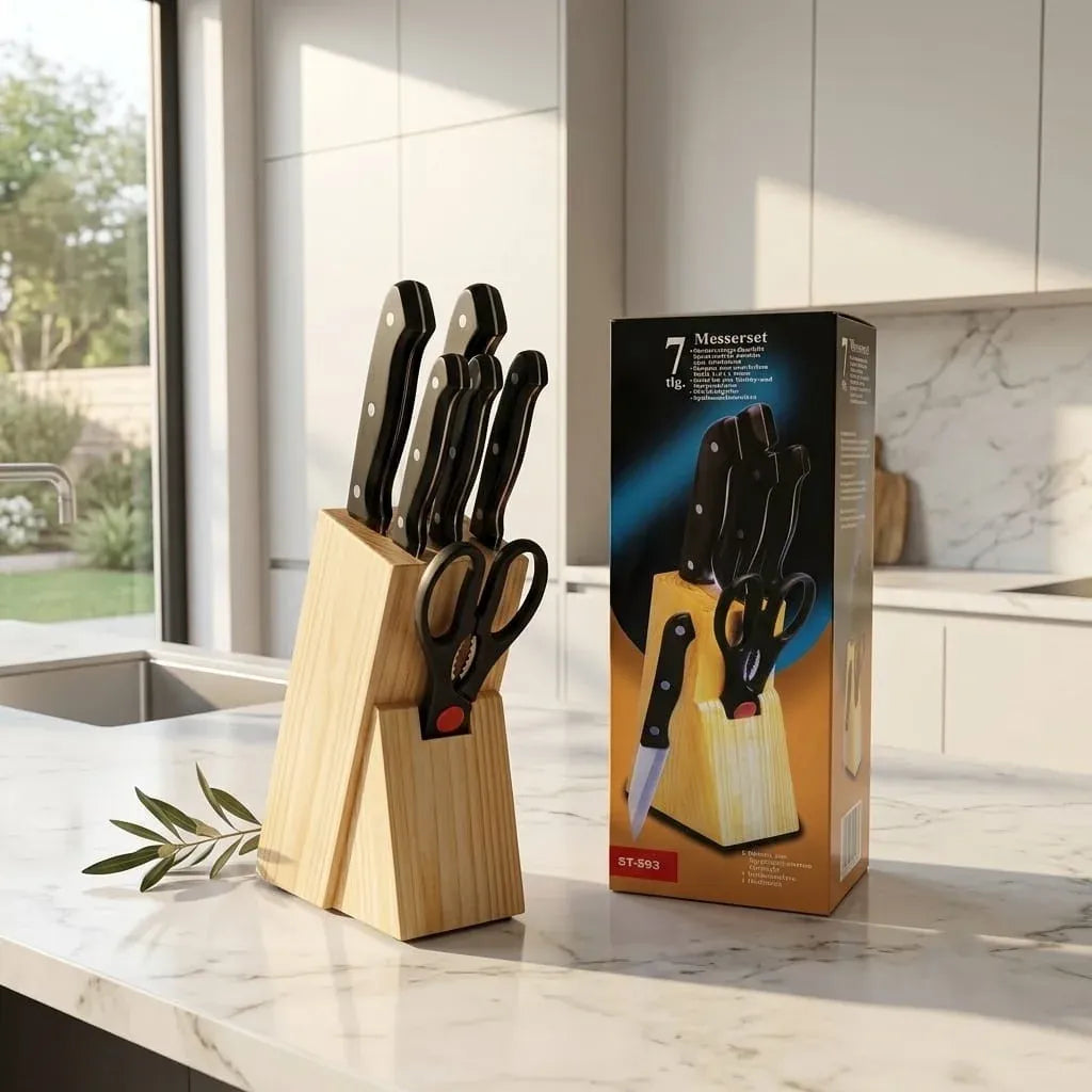 Kitchen Knife Set Wooden Handle