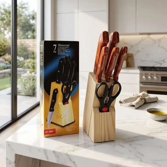 Kitchen Knife Set Wooden Handle