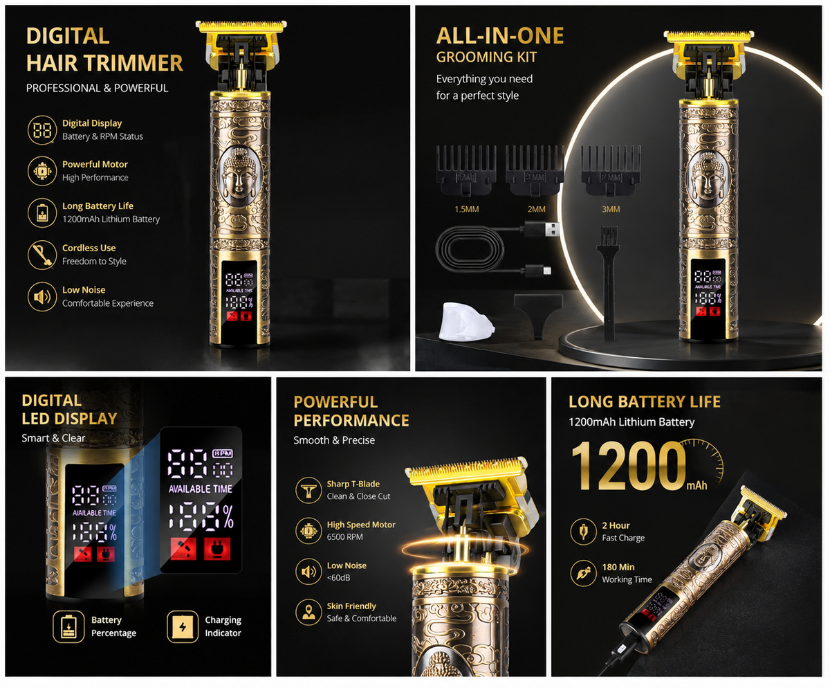Premium Rechargeable Electric Trimmer